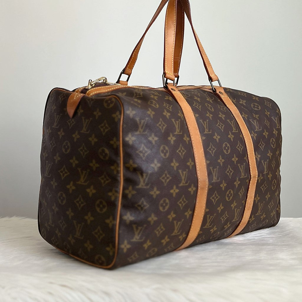 Louis Vuitton Signature Monogram Sac Souple 45 Travel Bag