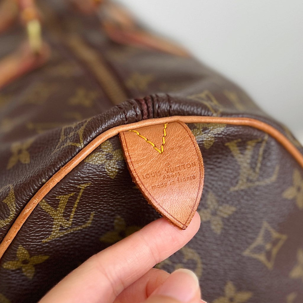 Louis Vuitton Signature Monogram Large Speedy 40 Bag