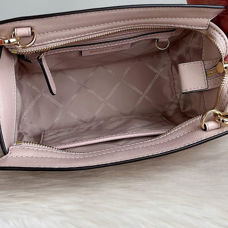Michael Kors Blush Pink Leather Selma Crossbody Shoulder Bag Excellent