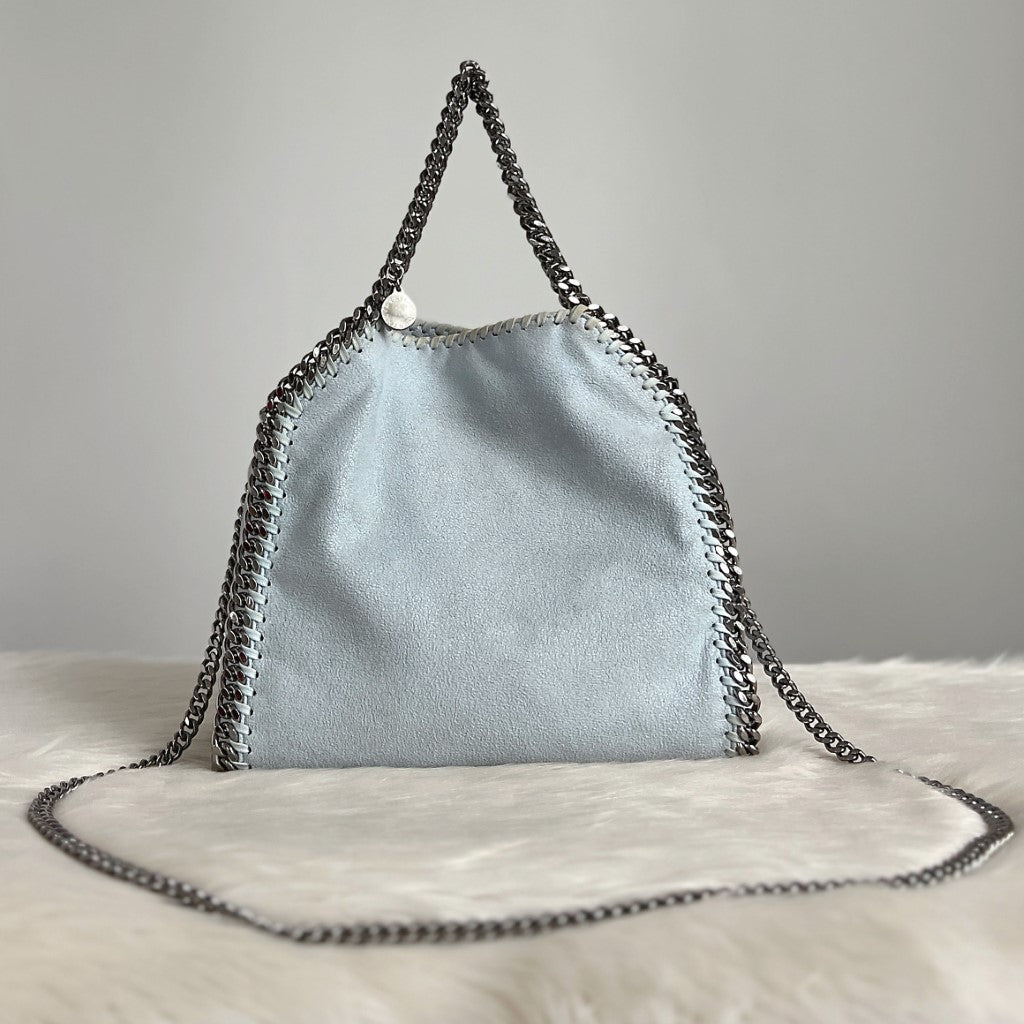 Stella McCartney Light Blue Signature Falabella Shoulder Bag