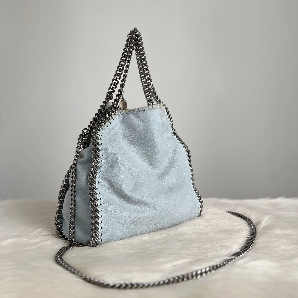 Stella McCartney Light Blue Signature Falabella Shoulder Bag