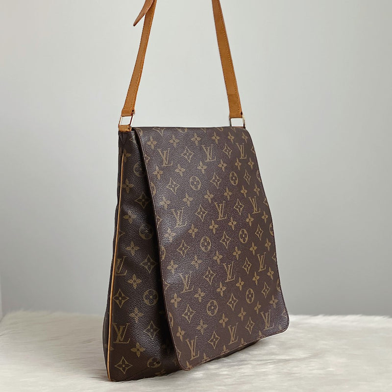 Louis Vuitton Signature Monogram Musette GM Crossbody Shoulder Bag