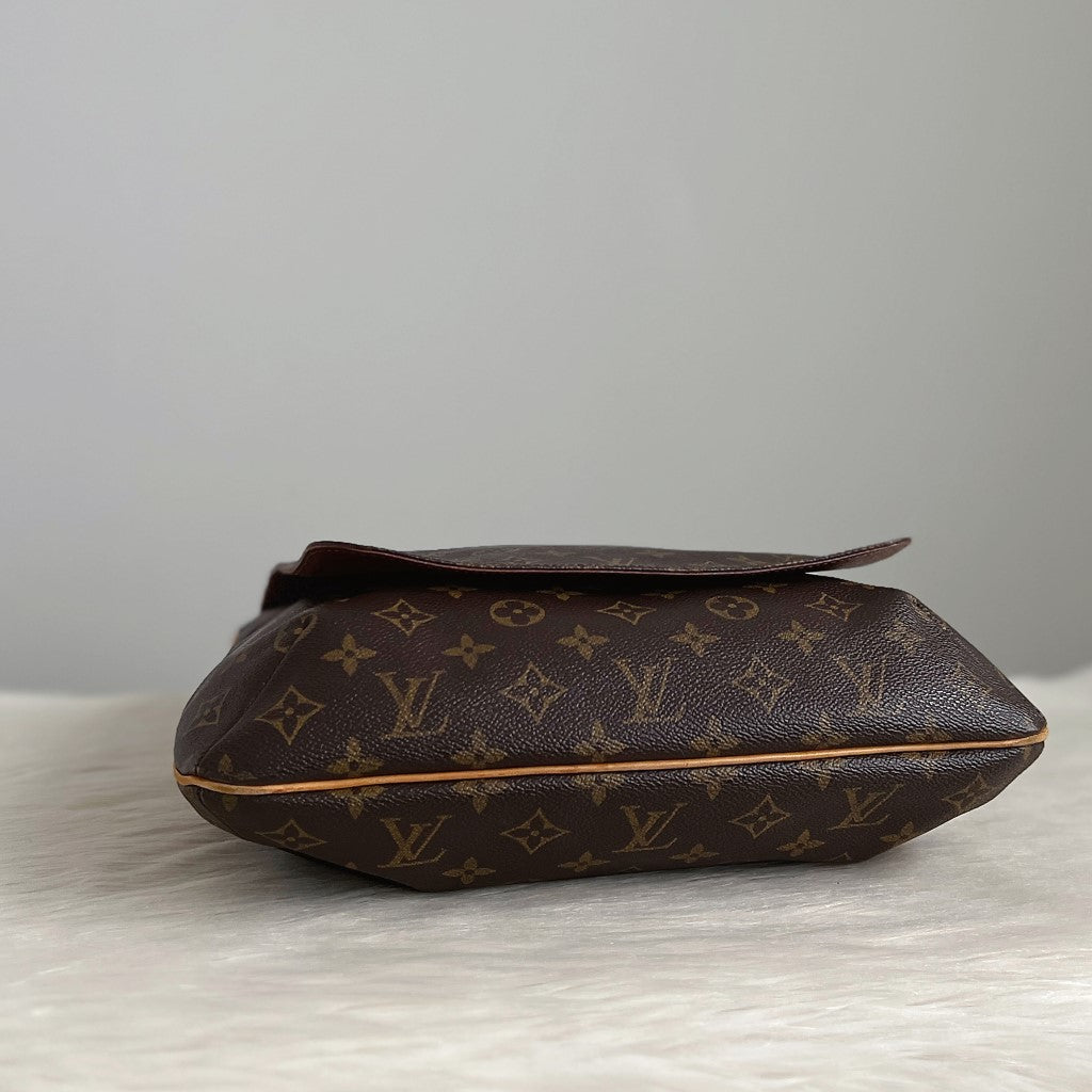 Louis Vuitton Signature Monogram Musette GM Crossbody Shoulder Bag