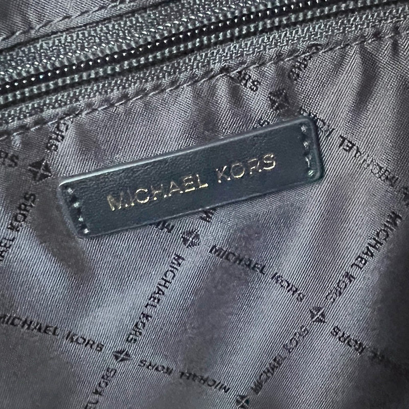 Michael Kors Black Career Triple Compartment 2 Way Shoulder Bag Like New