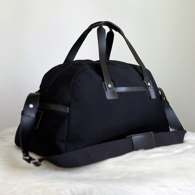 Coach Black Carryall Large Travel Bag Excellent