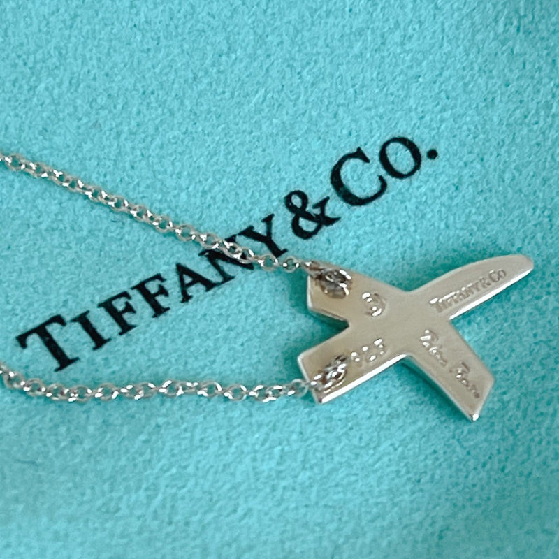 Tiffany & Co Paloma Picasso Silver Cross Motif Necklace Excellent