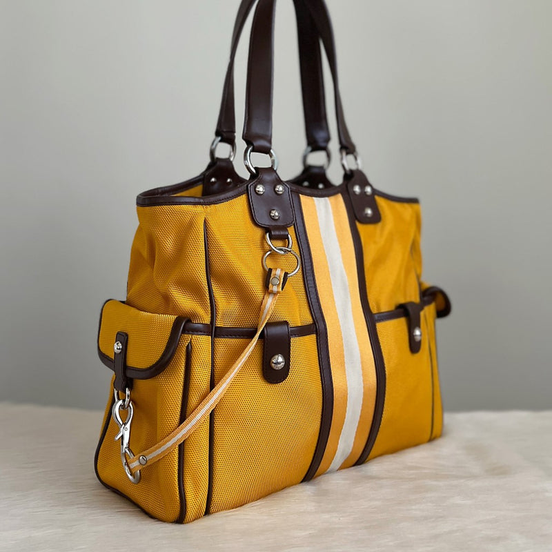 Bally Multi-pocket Stripe Detail Shoulder Bag Excellent