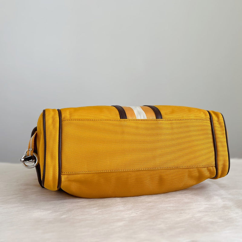 Bally Multi-pocket Stripe Detail Shoulder Bag Excellent