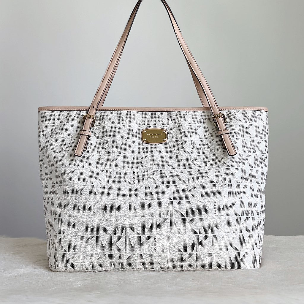 Michael Kors Signature Monogram Oversized Shoulder Bag