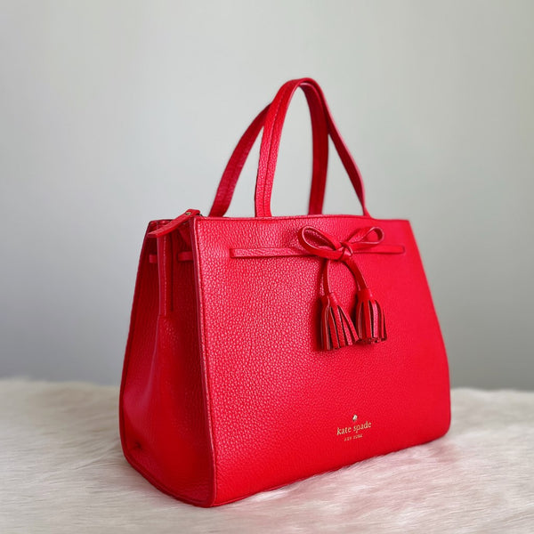 Kate Spade Strawberry Leather Bow Detail 2 Way Shoulder Bag