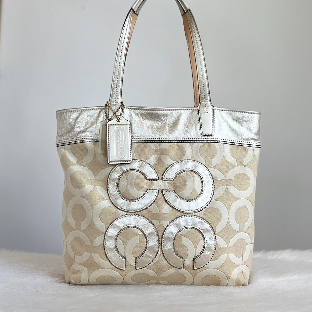 Coach Signature C Pattern Shopper Shoulder Bag