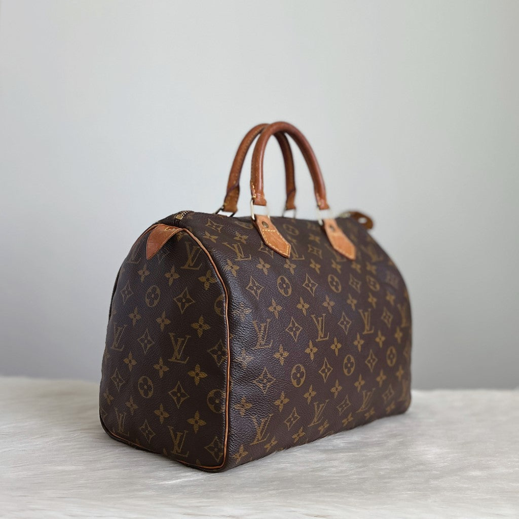 Louis Vuitton Signature Monogram Speedy 30 Tote Bag