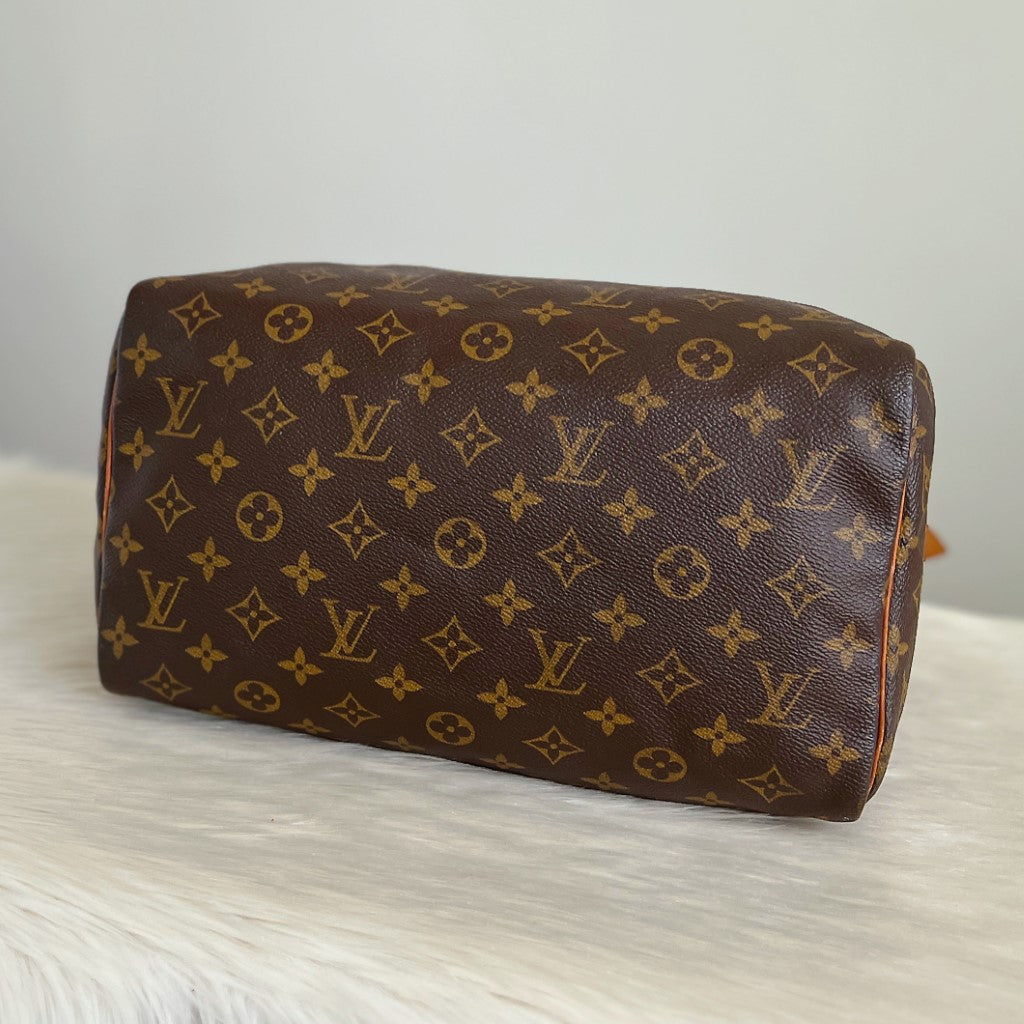 Louis Vuitton Signature Monogram Speedy 30 Tote Bag