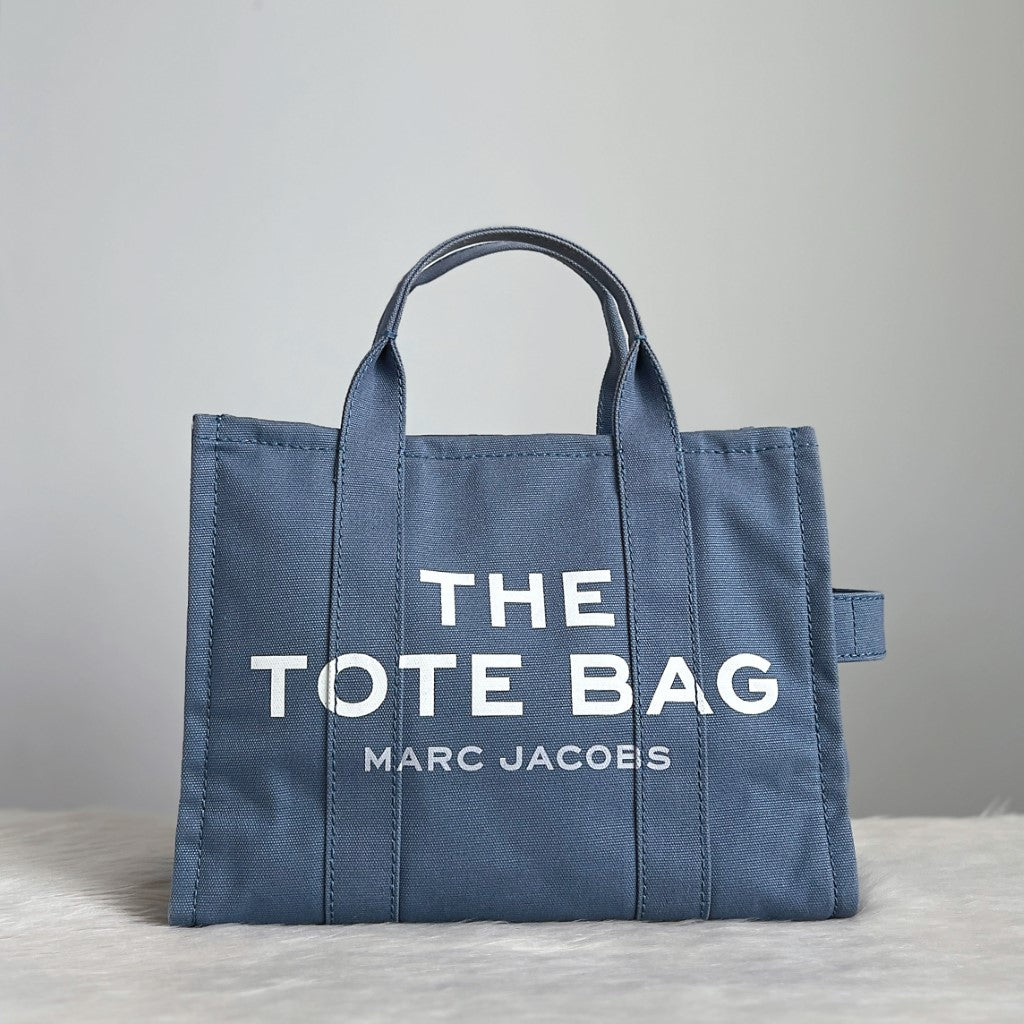 Marc Jacobs Denim Front Pattern Book Tote Bag