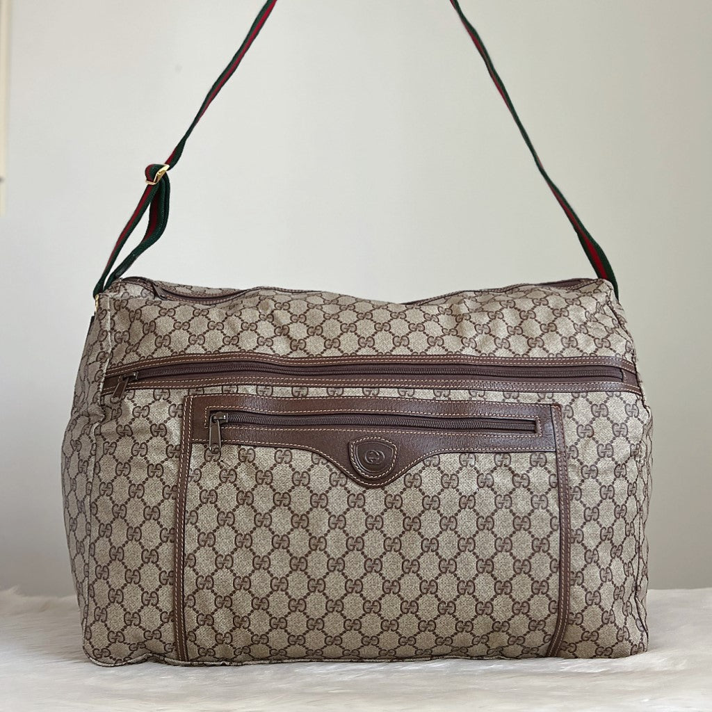 Gucci Double G Monogram Multi-pocket Large Travel Bag