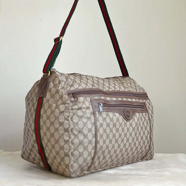 Gucci Double G Monogram Multi-pocket Large Travel Bag