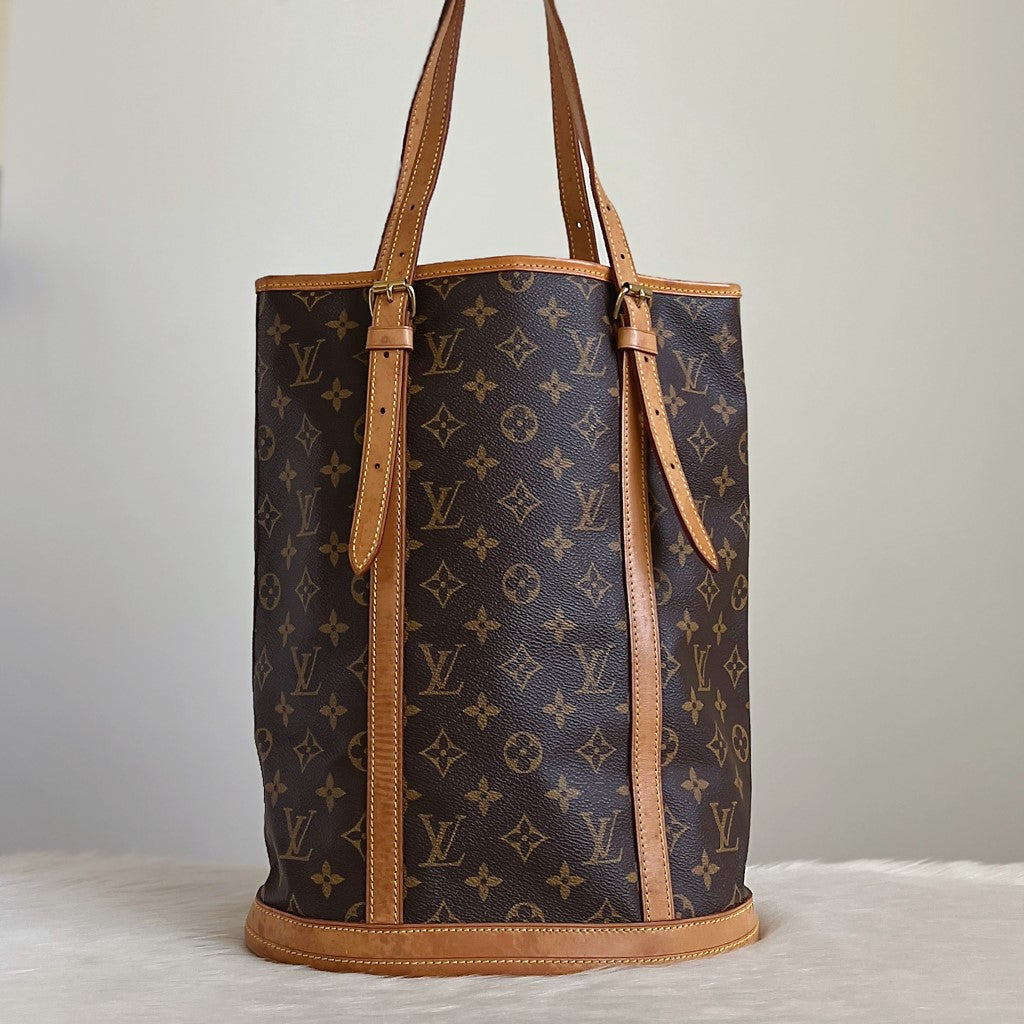 Louis Vuitton Signature Monogram Bucket GM Shoulder Bag