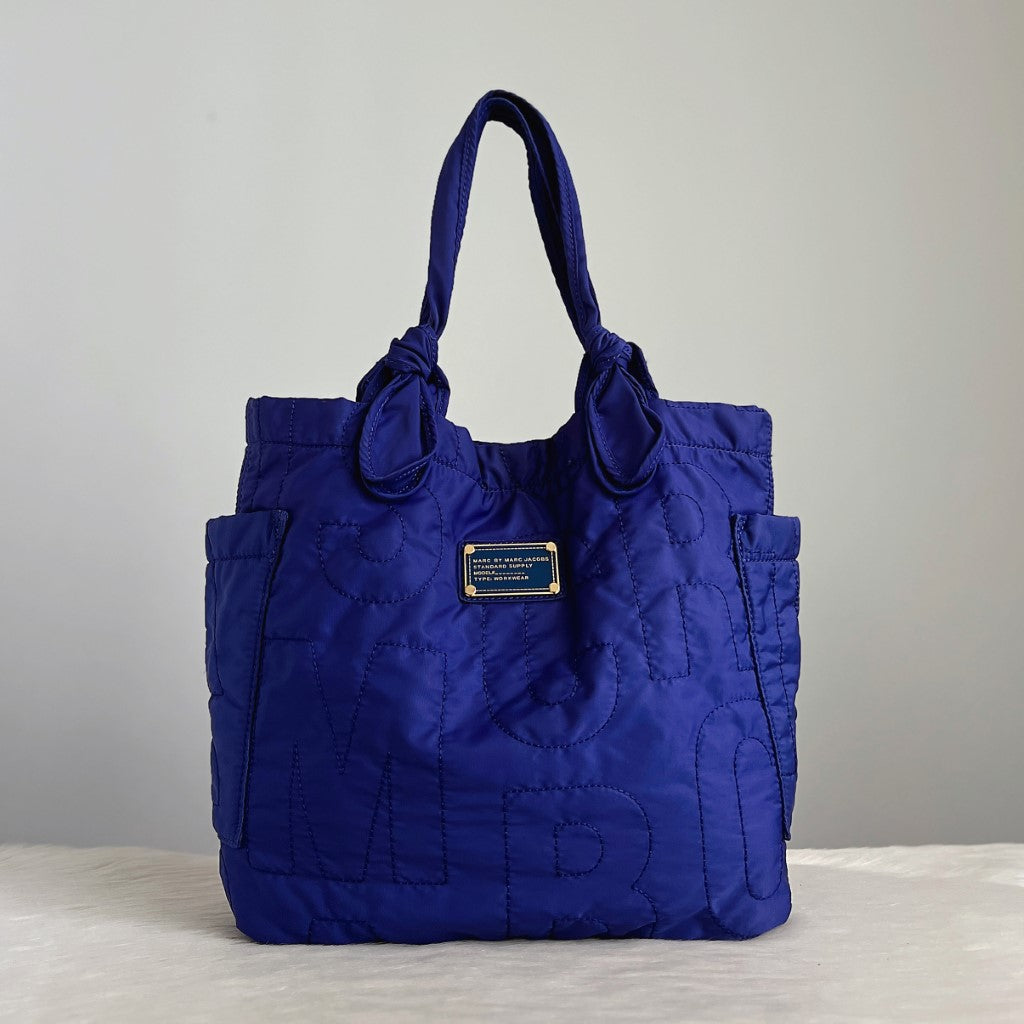 Marc Jacobs Signature Violet Shopper Shoulder Bag