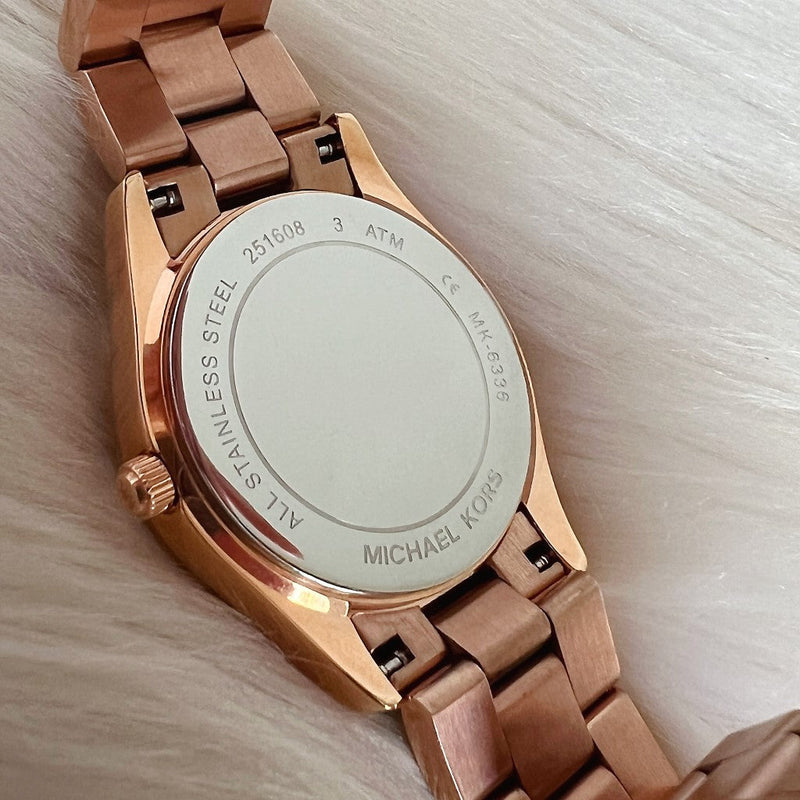 Michael Kors Rose Gold Colette Crystal Women's Wrist Watch Like New