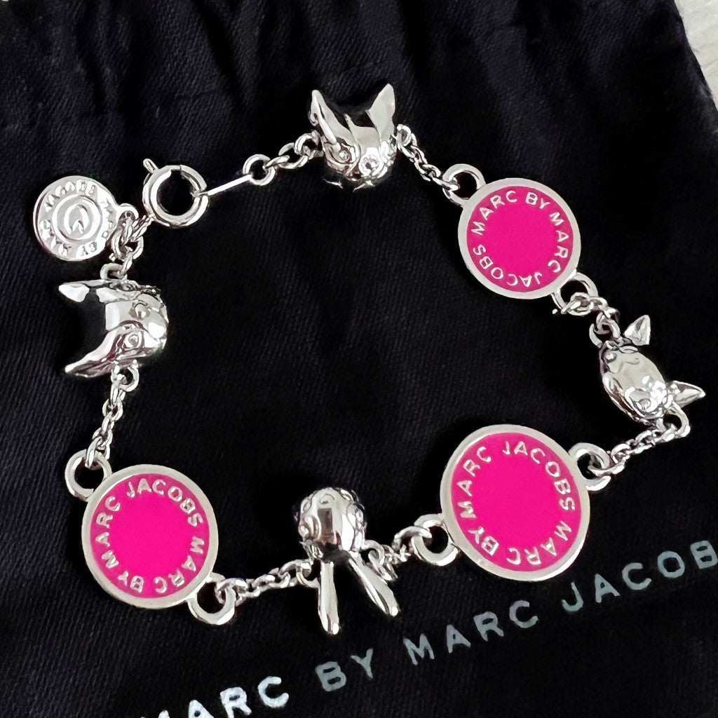 Marc Jacobs Silver Colour Animal Detail Bracelet Like New