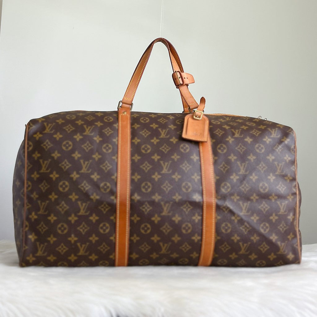 Louis Vuitton Signature Monogram Sac Souple 55 Travel Bag