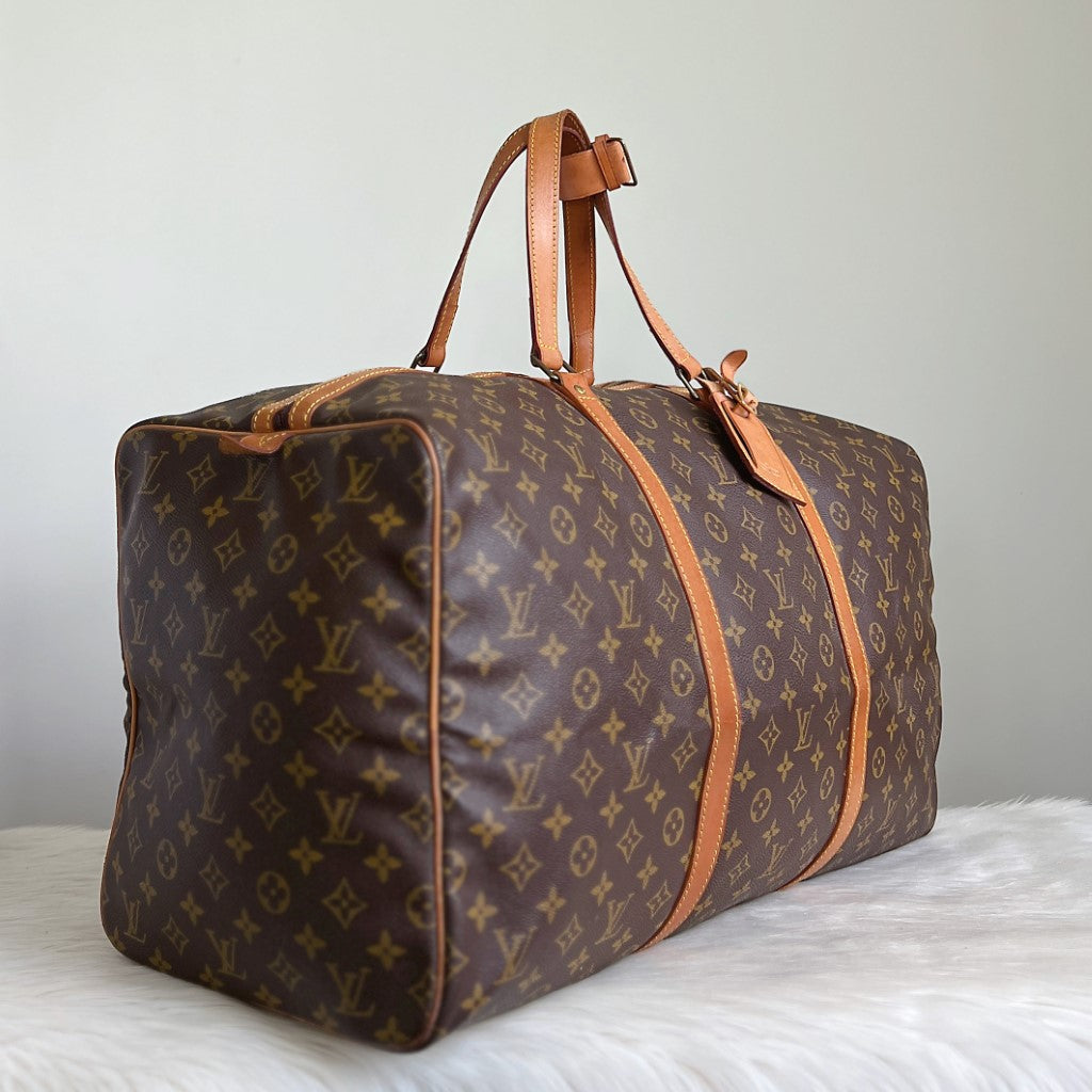 Louis Vuitton Signature Monogram Sac Souple 55 Travel Bag