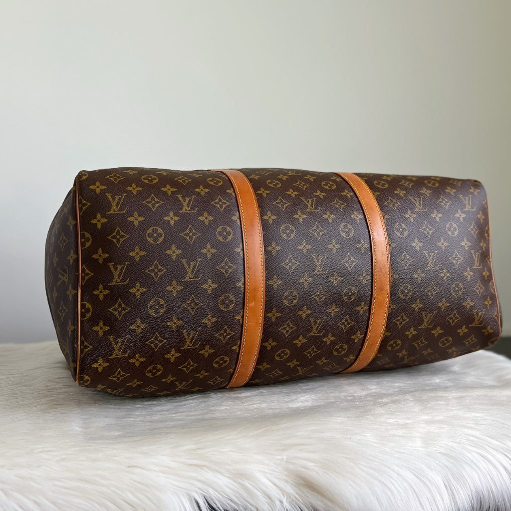 Louis Vuitton Signature Monogram Sac Souple 55 Travel Bag