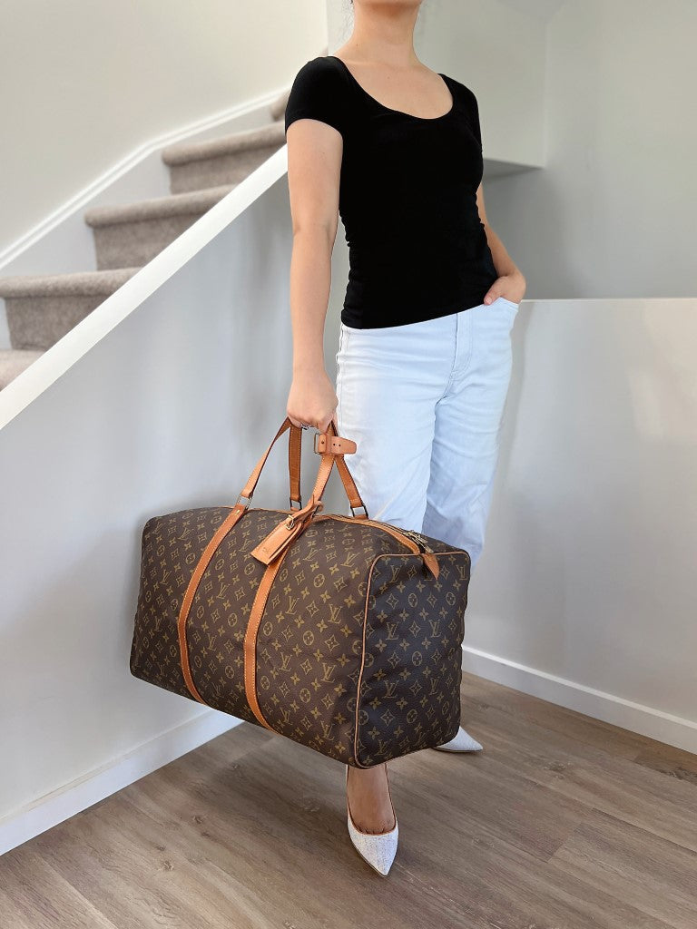 Louis Vuitton Signature Monogram Sac Souple 55 Travel Bag