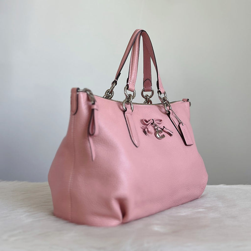 Coach pink online satchel