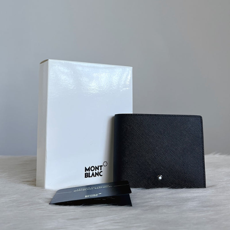 Montblanc Black Leatner Meisterstück Fold Wallet Like New
