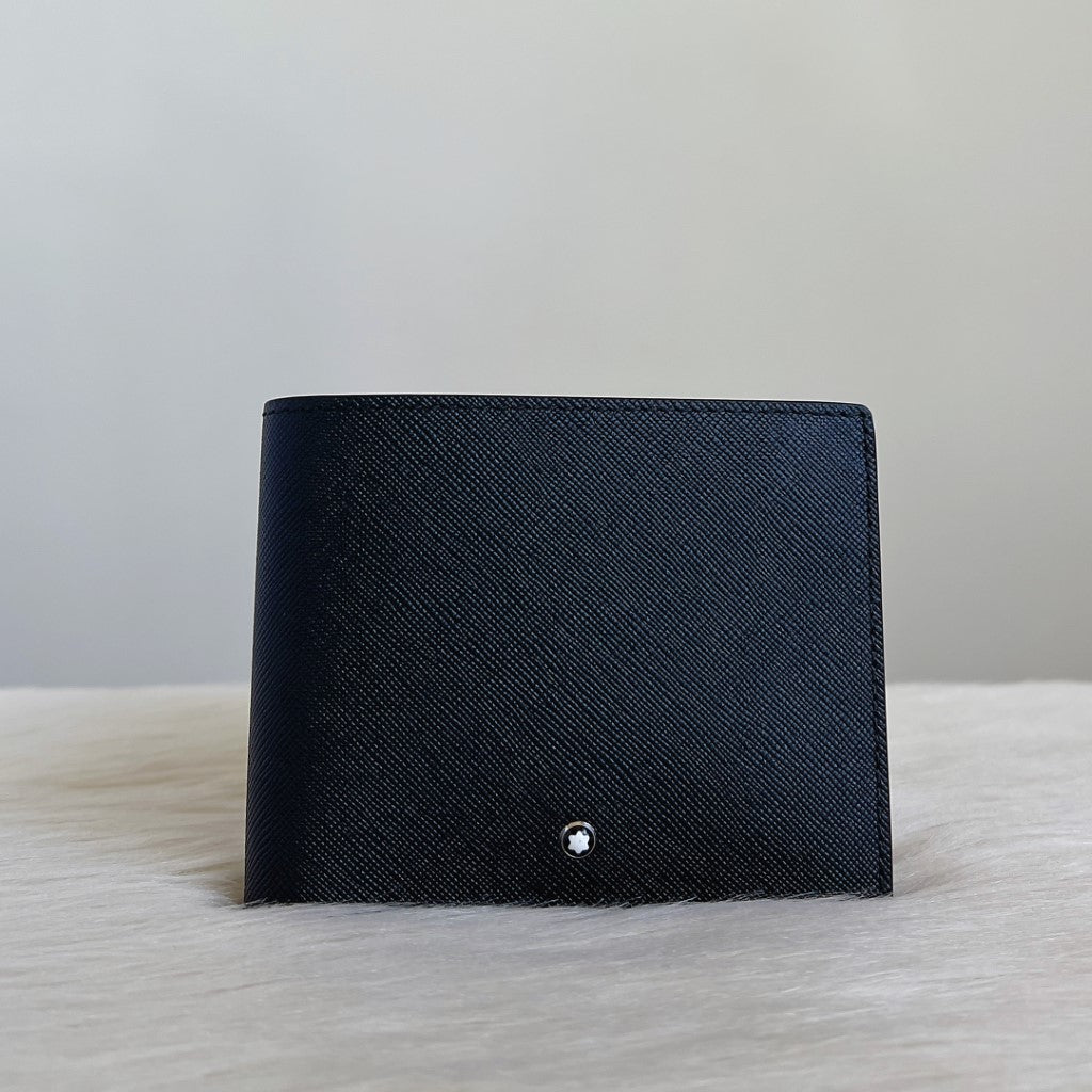 Montblanc Black Leatner Meisterstück Fold Wallet Like New