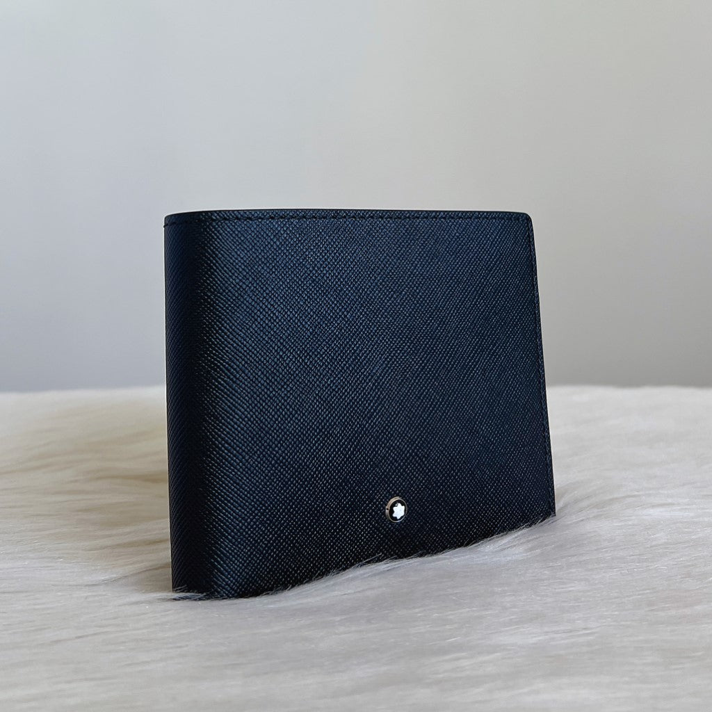 Montblanc Black Leatner Meisterstück Fold Wallet Like New