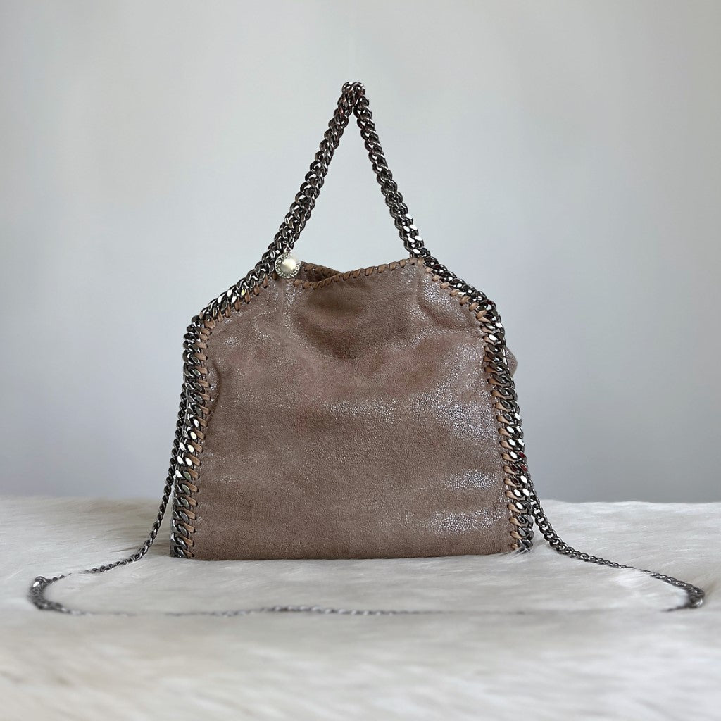 Stella Mccartney Mocha Signature Mini Falabella Shoulder Bag