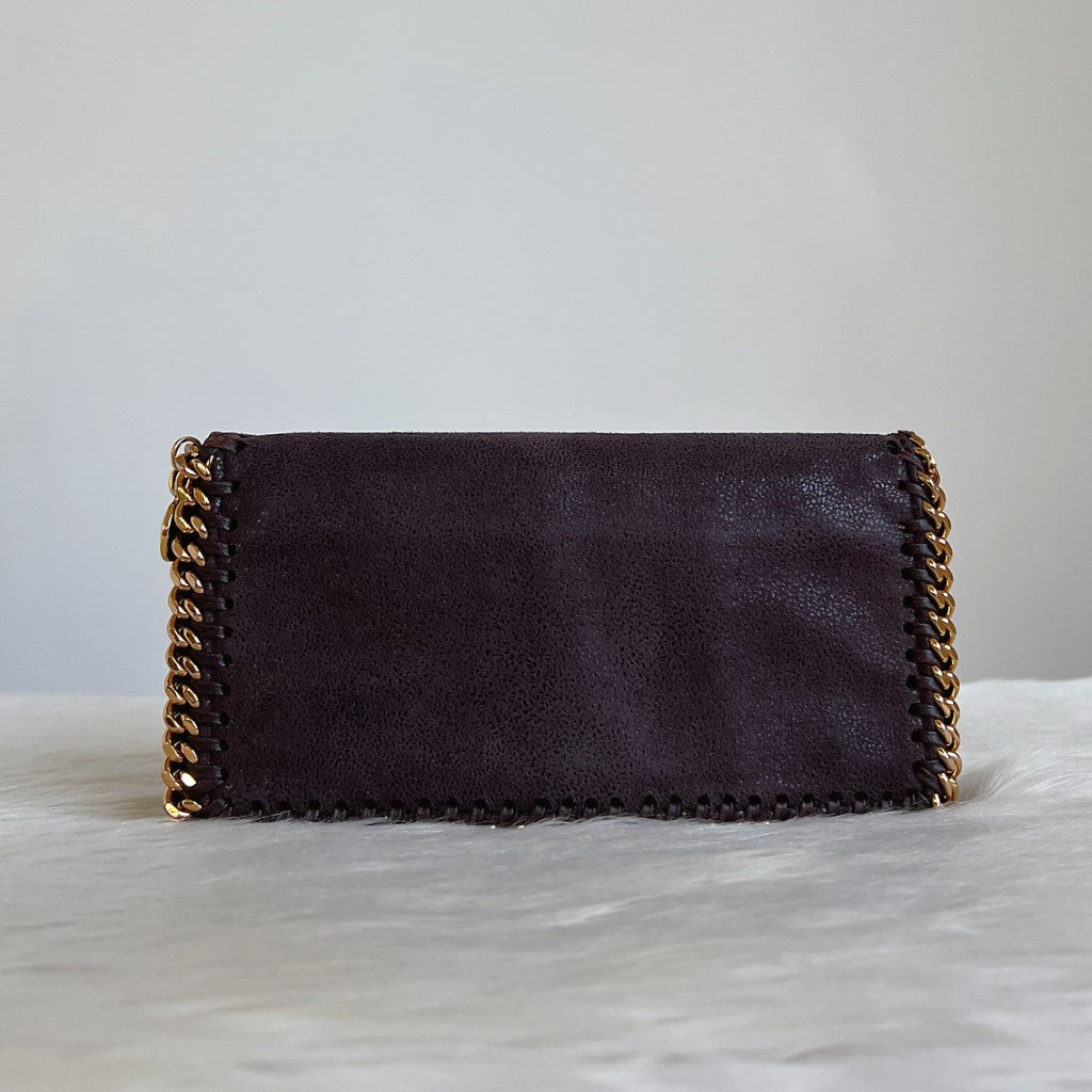 Stella Mccartney Chocolate Signature Falabella Long Wallet