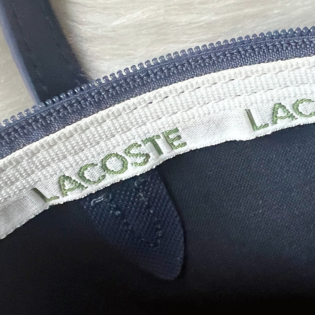 Lacoste Navy Messenger Small Crossbody Shoulder Bag Like New