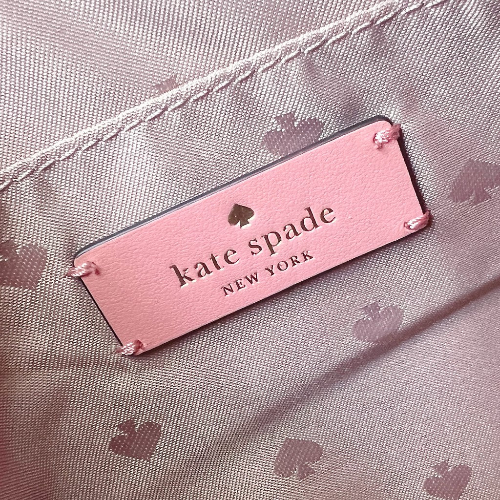 Kate Spade Pink Leather Front Bow Small Crossbody Shoulder Bag