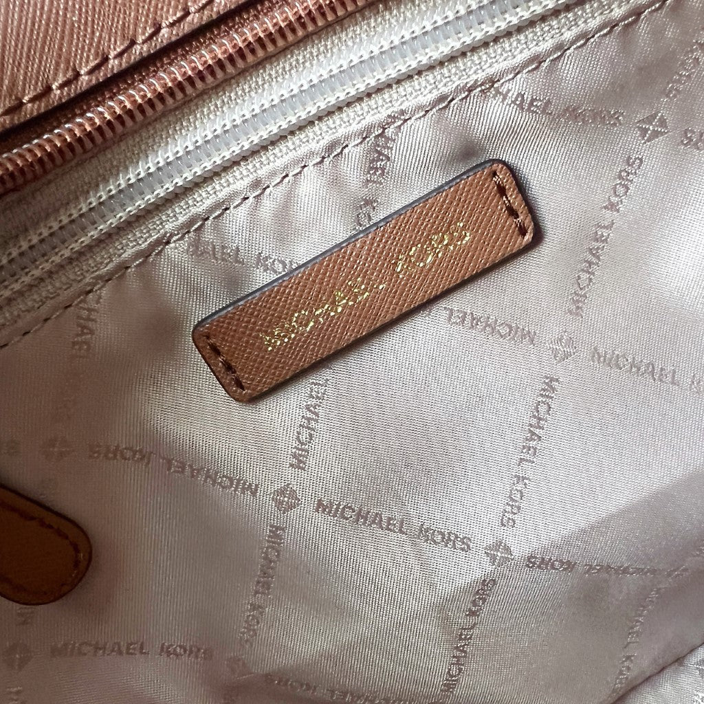 Michael Kors MK Monogram Charm Detail 2 Way Shoulder Bag Like New