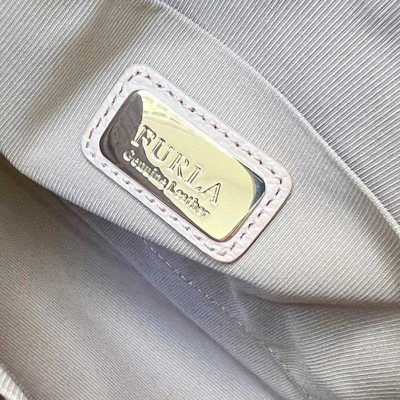 Furla Tri-Tone Leather Front Detail Crossbody Shoulder Bag Like New