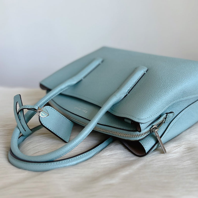Kate Spade Mint Leather Triple Compartment 2 Way Shoulder Bag Like New