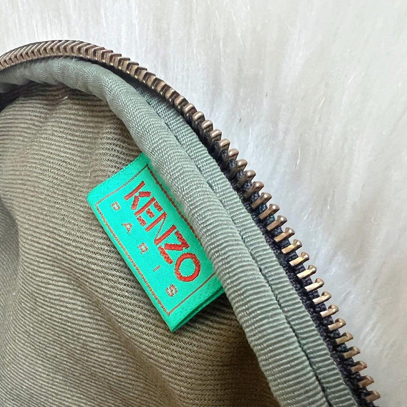 Kenzo Caramel Leather Pocket Stripe Detail Bum Bag Excellent Luxury Trade