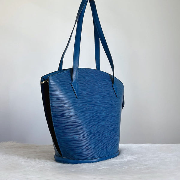 Louis Vuitton Blue Epi Leather Saint Jacques GM Shoulder Bag