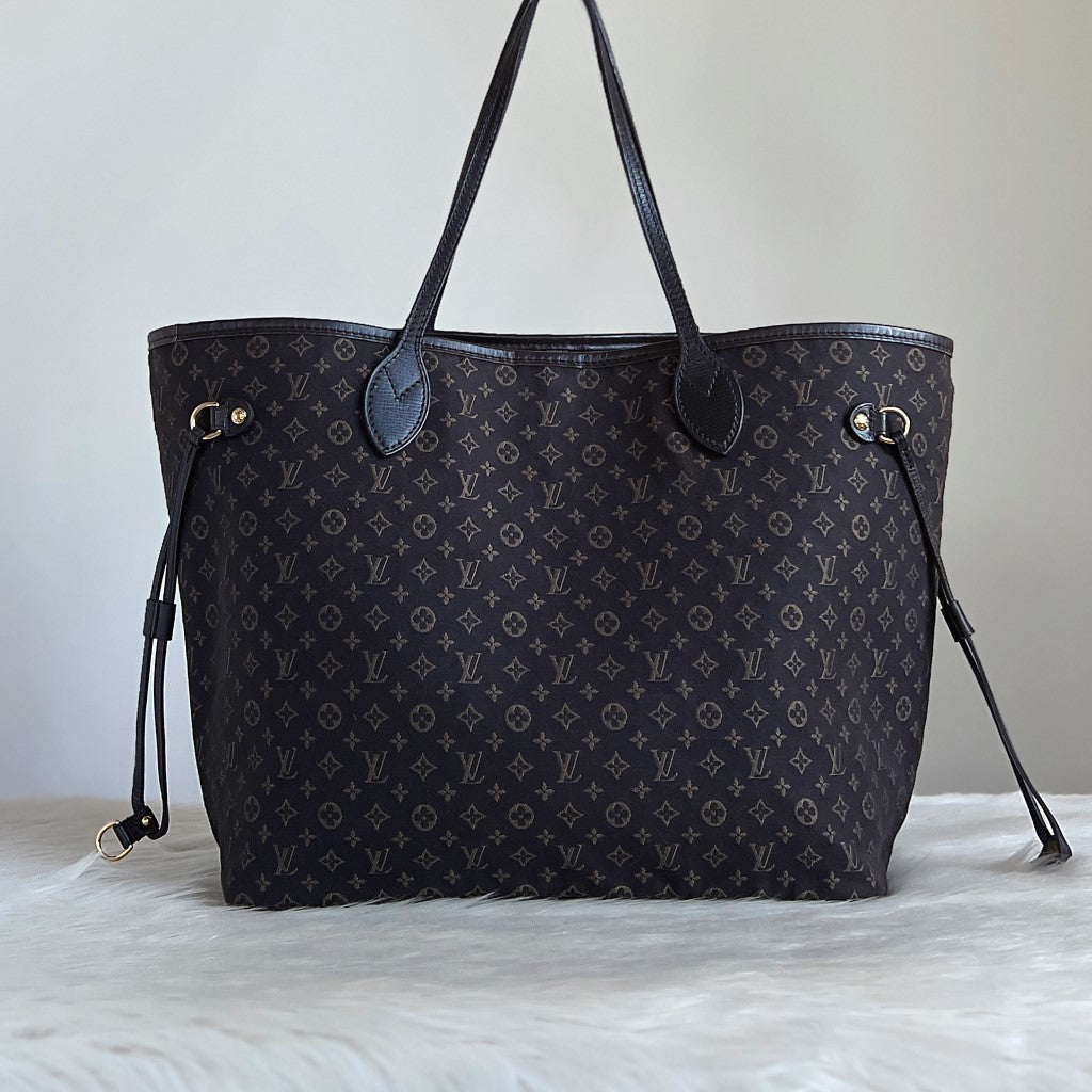 Louis Vuitton Mini Lin Neverfull MM Monogram Shoulder Bag