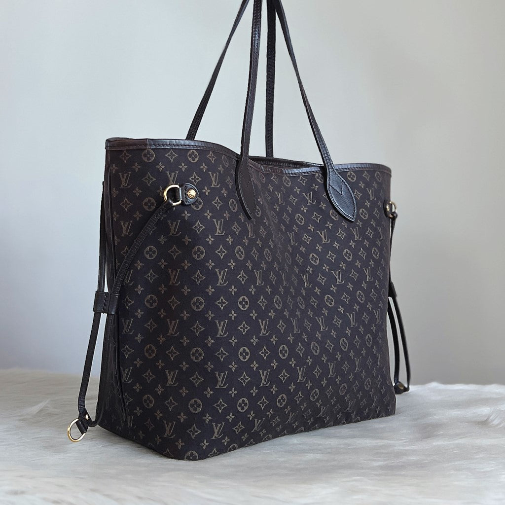 Louis Vuitton Mini Lin Neverfull MM Monogram Shoulder Bag