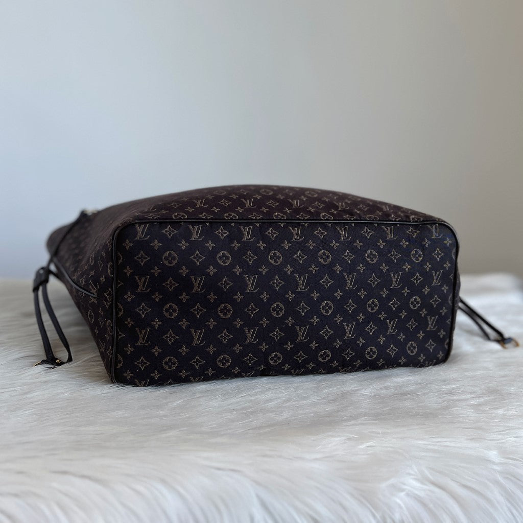 Louis Vuitton Mini Lin Neverfull MM Monogram Shoulder Bag