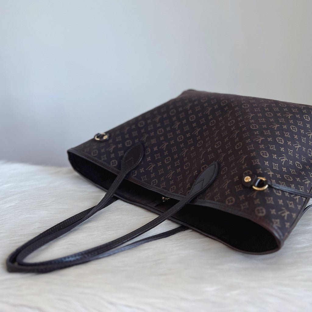 Louis Vuitton Mini Lin Neverfull MM Monogram Shoulder Bag