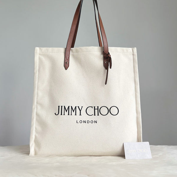 Jimmy Choo Holiday Carryall Large Shoulder Bag Excellent