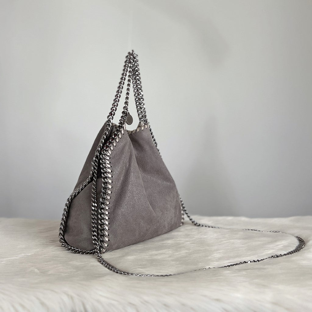 Stella McCartney Grey Signature Mini Falabella Shoulder Bag