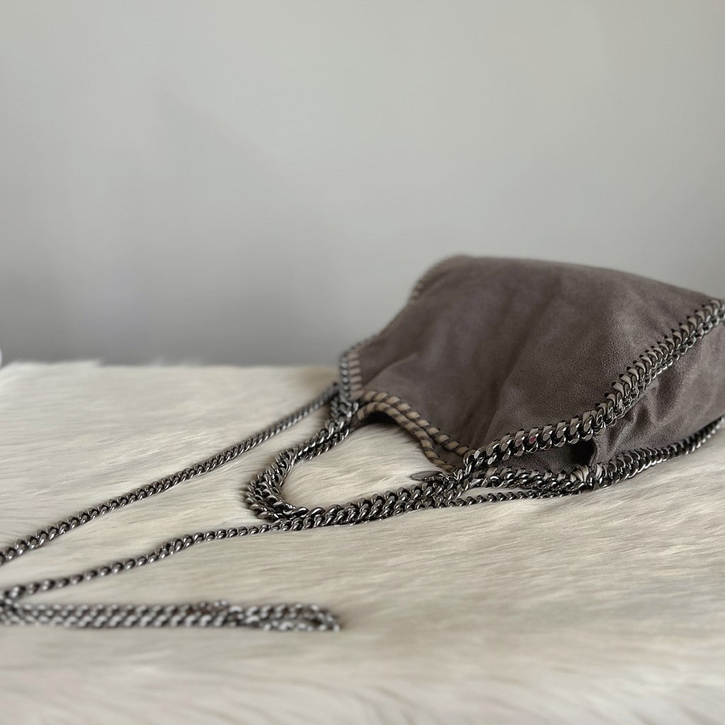 Stella McCartney Grey Signature Mini Falabella Shoulder Bag