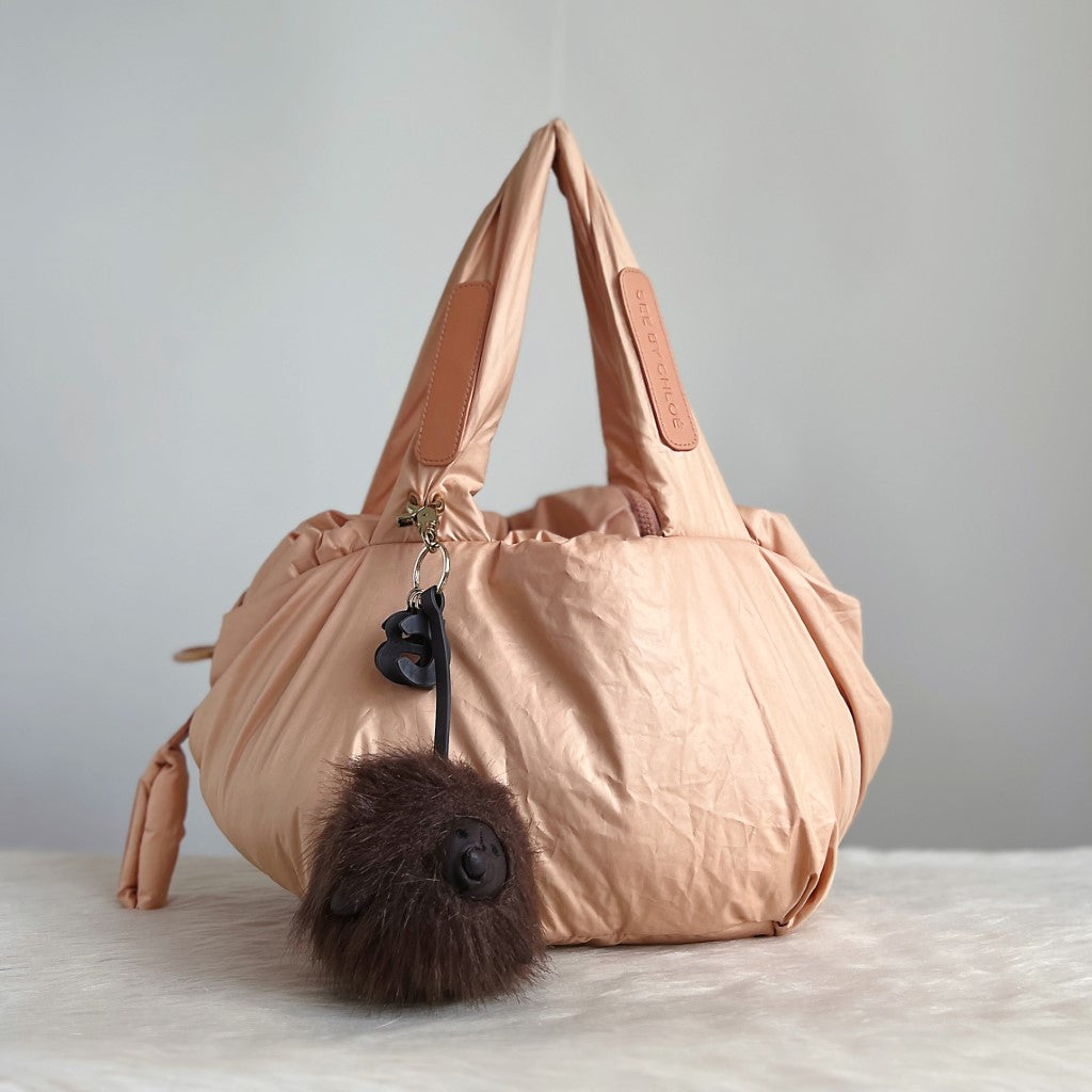 See by Chloe Nude Joy Rider Puffy Shoulder Bag