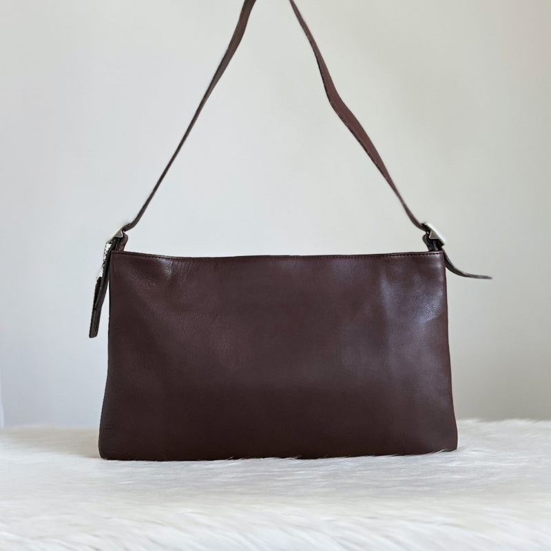 Coach Chocolate Leather Classic Shoulder Bag